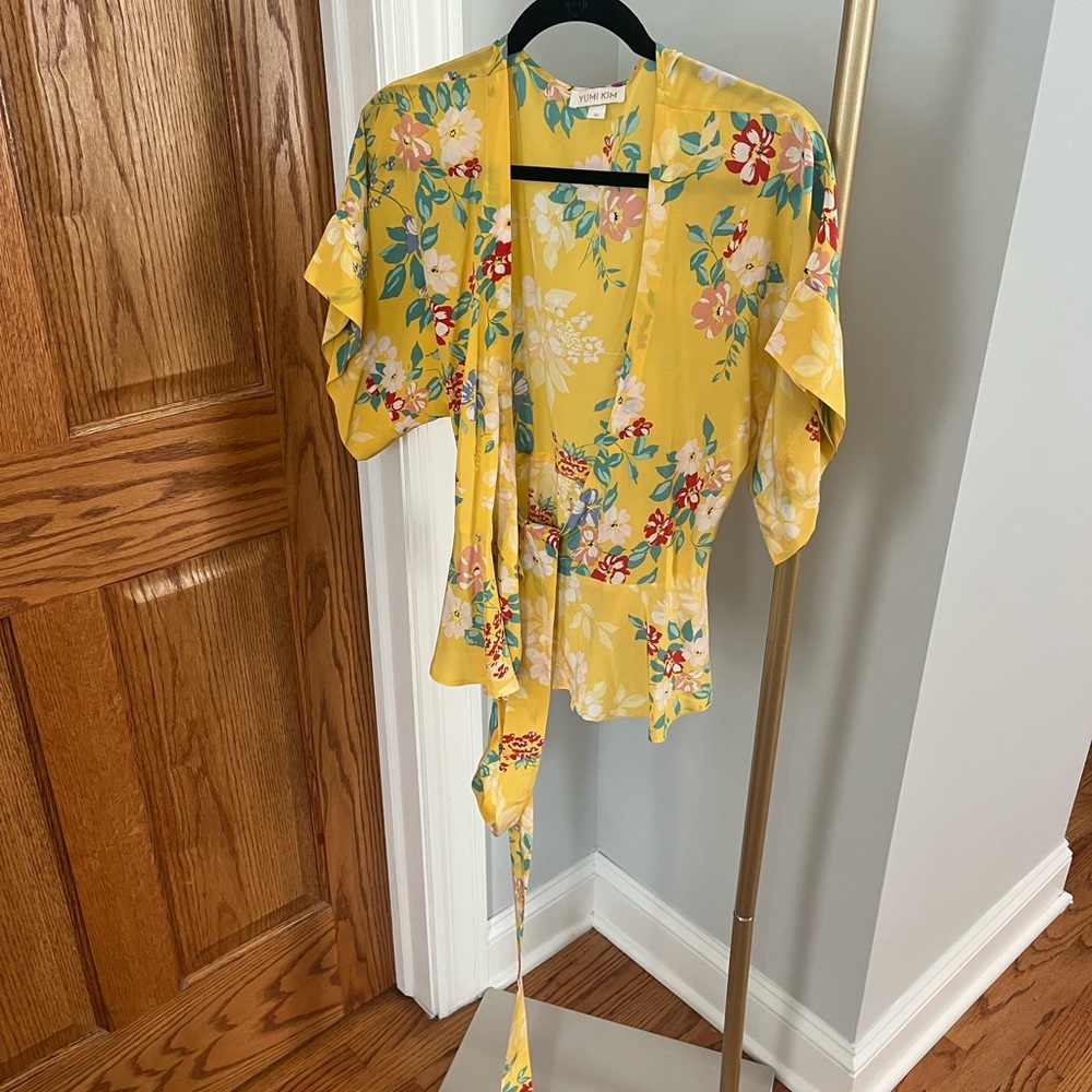 Yumi Kim floral wrap blouse